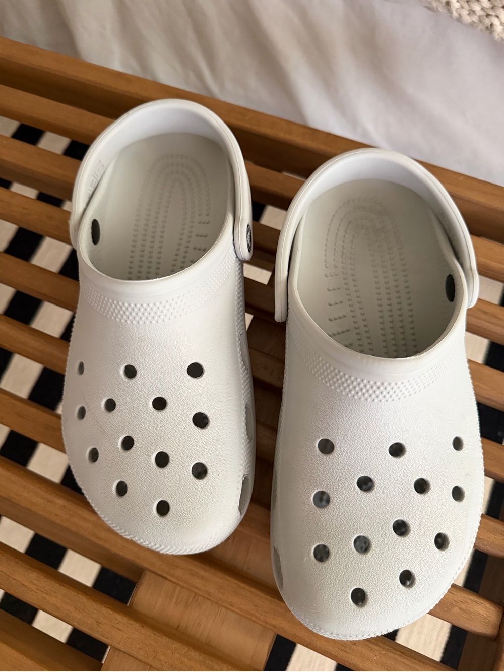 Light gray Crocs size W10/M10